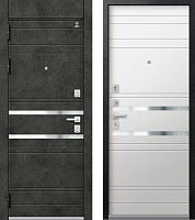 Центурион С-115-2025 Чёрный муар+Бетон тёмный - Кашемир белый